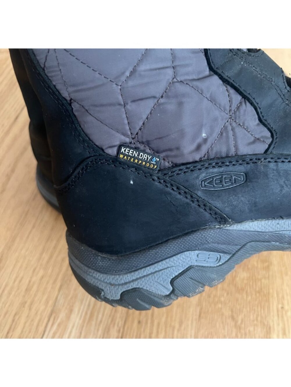 Keen Women's Hoodoo III Tall Black Gray Waterproof Winter Boots Size 9 - Picture 7 of 13